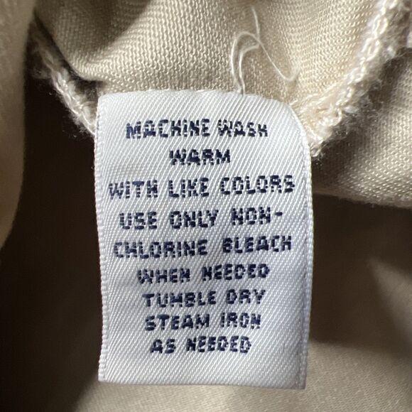 VINTAGE Cabin Creek Barn Chore Jacket Womens Large Beige Corduroy Collar 90s - Picture 7 of 8